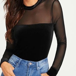 NEW SHEIN BLACK LONG SLEEVE TOP